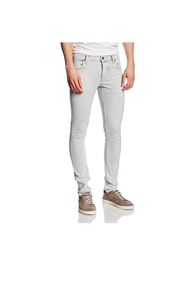 Blugi, !Solid, Gri deschis, 32-34 EU